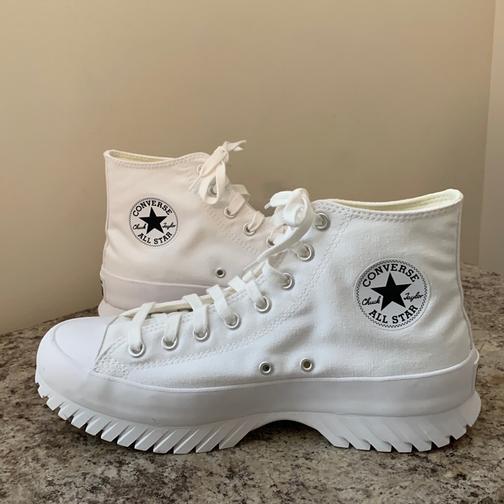 CHUNKY WHITE CONVERSE CUSTOMIZABLE SHOES!